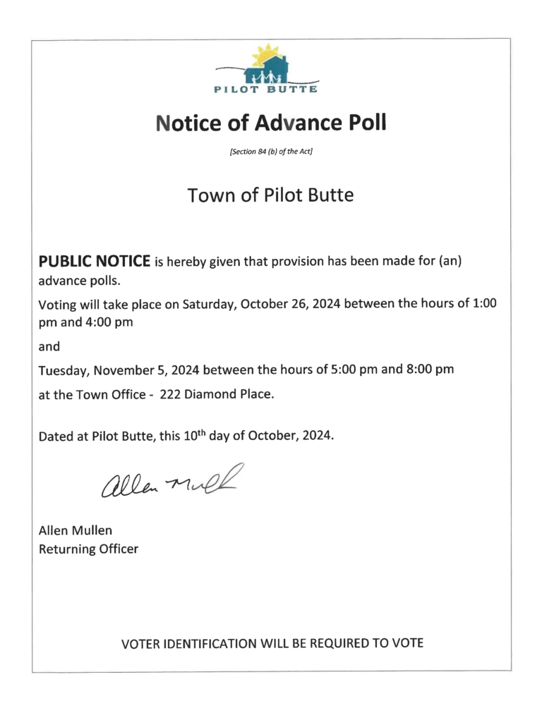 2024 Notice of Advance Poll executed