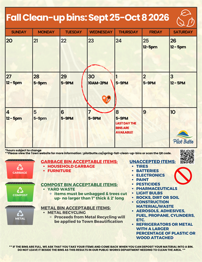 2026_Fall_Clean_up_bin_calendar_schedule_Sept_30