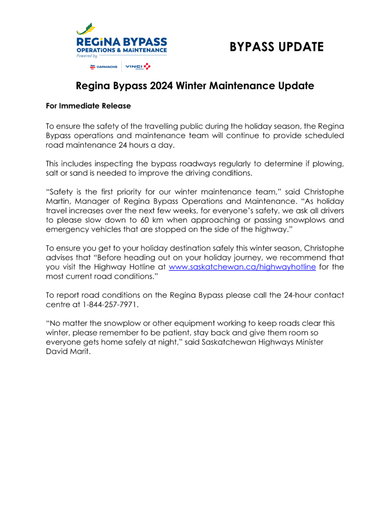 Bypass Holiday Travel Update 2024