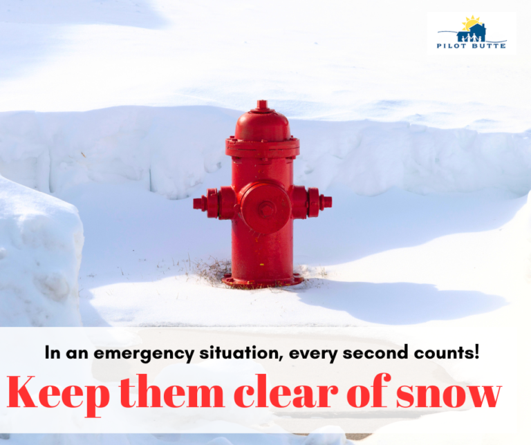 Keep fire hydrants clear of snow