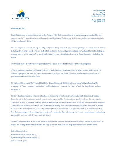 Letter response Nov 12 2024