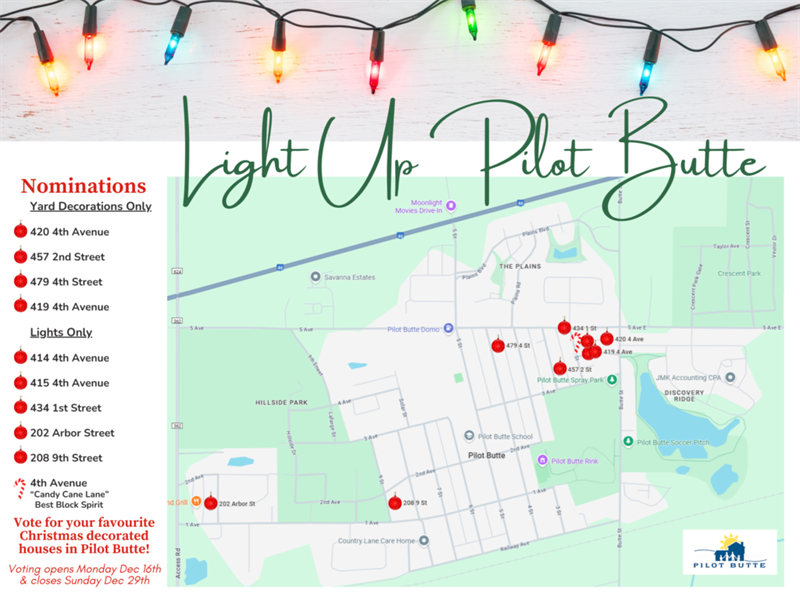 Light Up Pilot Butte map