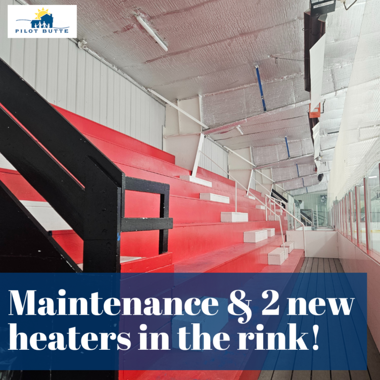Maintenance 2 new heaters in the rink