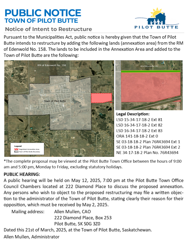 Public Notice Request for Annexation