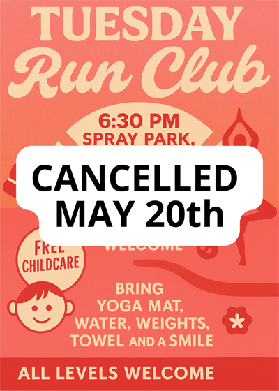Run Club CANCELLED MAY 20th