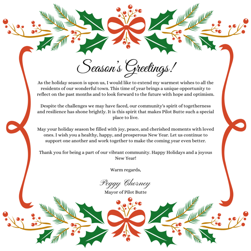 Seasons Greetings from the Mayor 2024