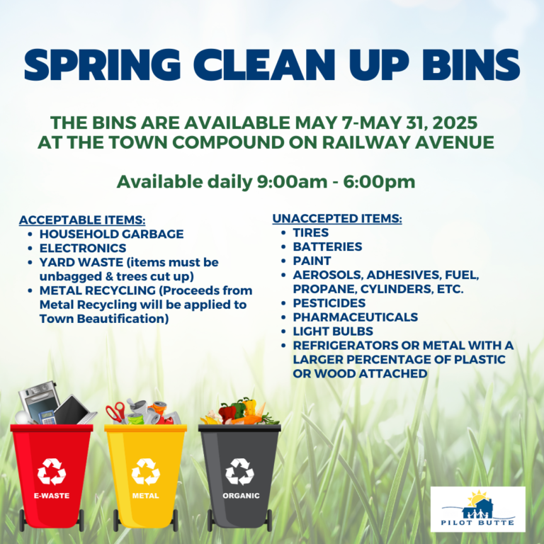 Spring Clean up bins available