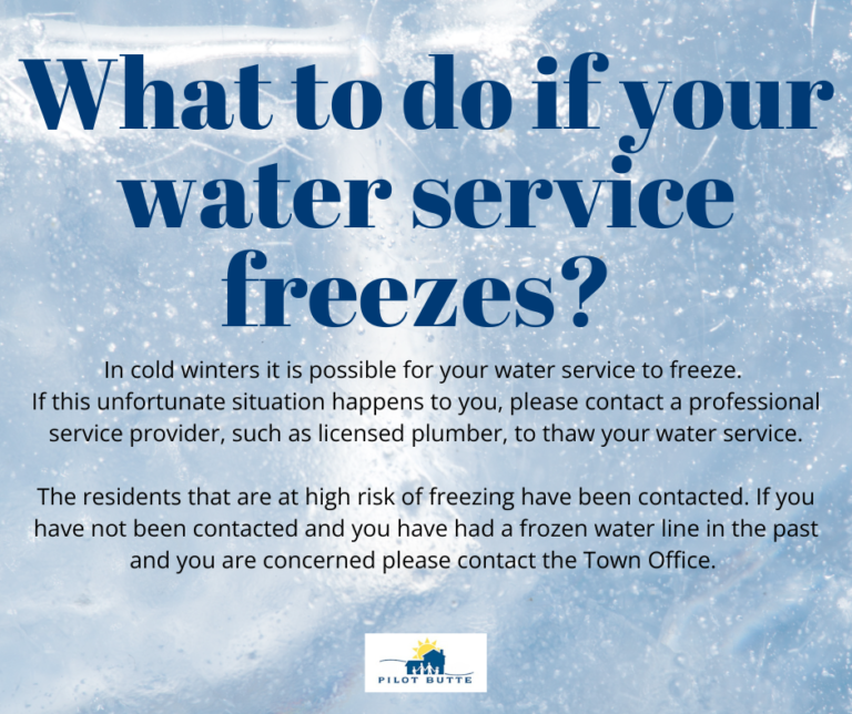 What to do if your water service freezes